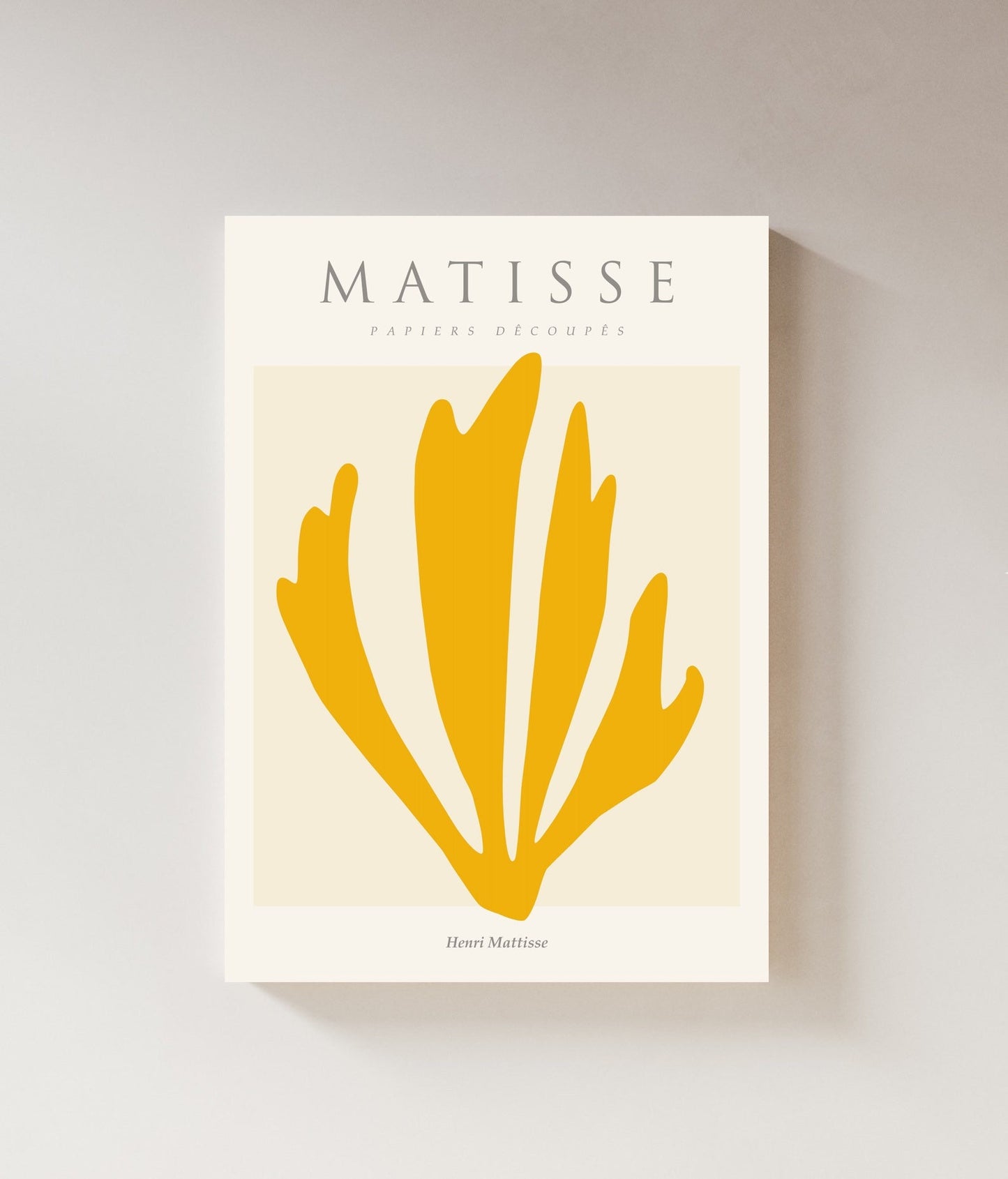 Matisse Wall Art Exhibition | Papiers Decoupes Yellow Print