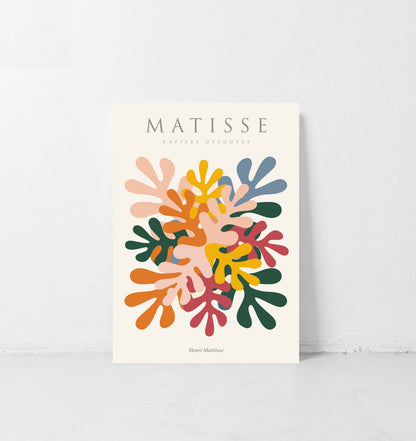 Matisse Wall Art Exhibition | Papiers Decoupes Colorful Print