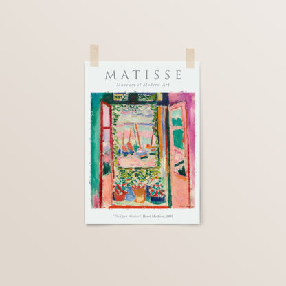 Matisse Wall Art Exhibition | The Open Window Print