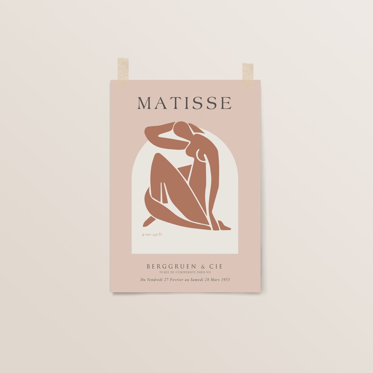 Matisse Wall Art Exhibition | Pink Tone | Berggruen & Cie