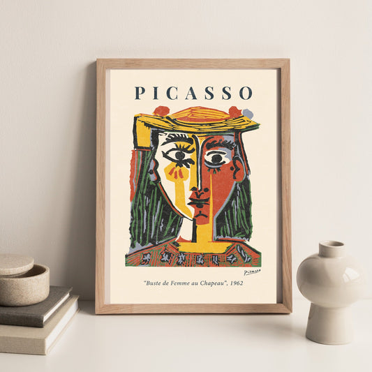 Pablo Picasso Exhibition | Buste de Femme Print