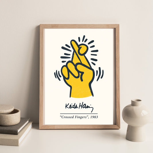 Keith Haring Exhibition | Crossed Fingers Print